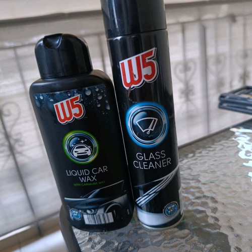 Glass cleaner and car wax new items