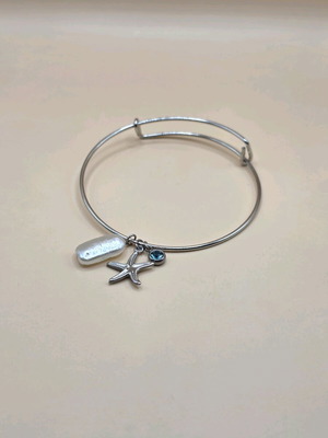 Summer Bracelet new, handmade, blue and silver