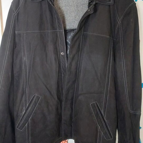 Castor jacket men's size 62/64 like new, black