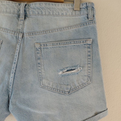 H&M denim shorts size L like new, blue