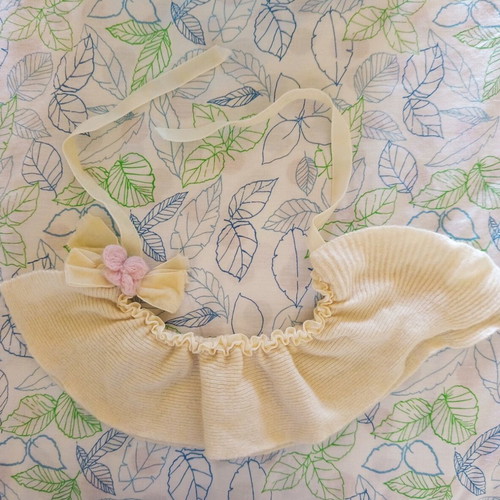 Baby detachable wool collar used with pink bow