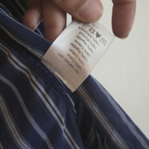 Celio men's striped dress shirts set of 2 like new, long sleeve