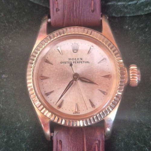 Rolex Oyster Perpetual women's watch used, 18k solid yellow gold