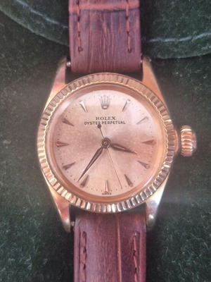Rolex Oyster Perpetual women's watch used, 18k solid yellow gold