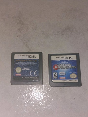 Nintendo DS cartridges Spiderman 2 and Meet the Robinsons like new, 2 pcs