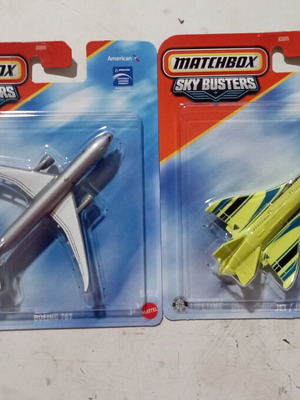 Matchbox Sky Busters σετ 2 παιχνιδιών αεροπλάνων, Boeing 787 και Hypersonic Jet