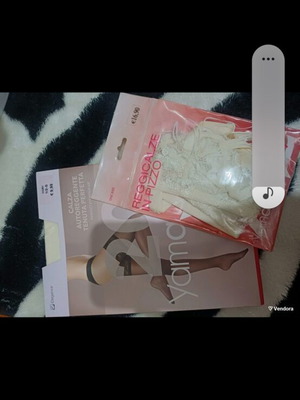 Yamamay socks and garter set new in box