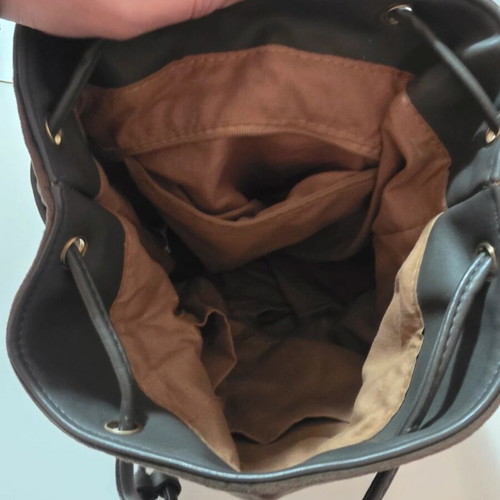 Velveteen khaki backpack like new