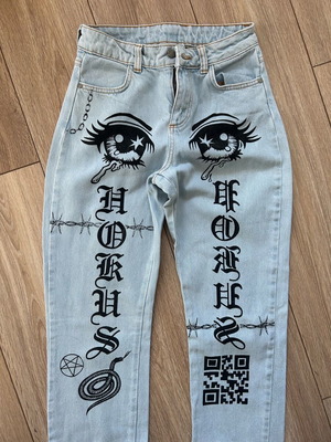 Disturbia Rare jeans size S like new blue turquoise