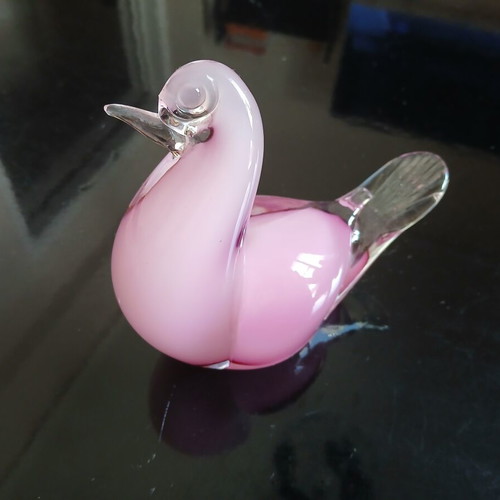 Murano glass vintage dove decoration used with minor damage