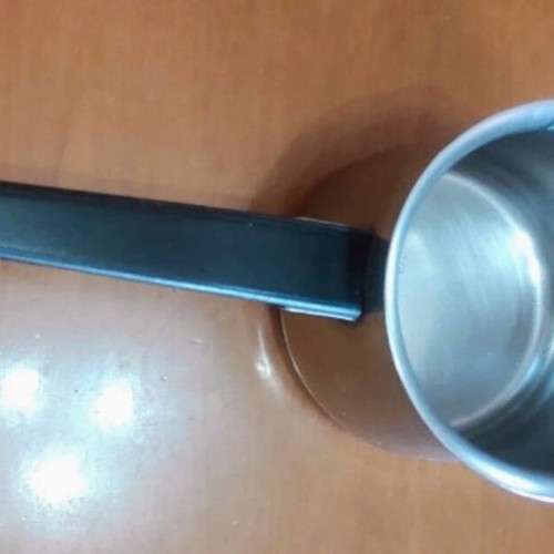 Large inox briki for camping stove like new