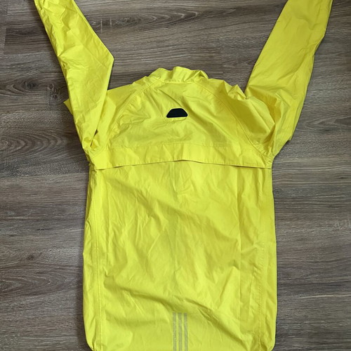 Adidas ClimaProof Rain Jacket yellow, size S, new