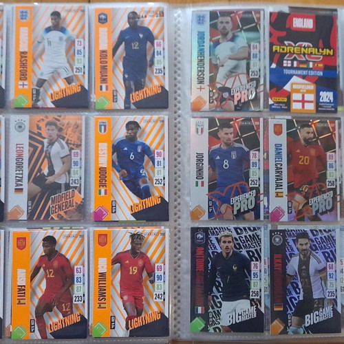 England 2024 Tournament Edition Adrenalyn XL album with 278/297 cards like new