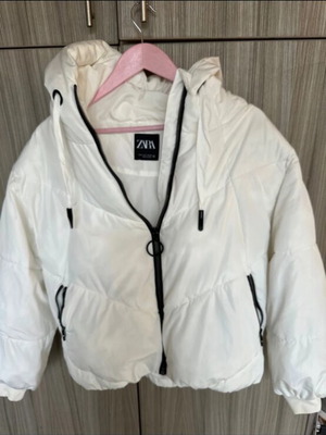 Zara jacket used, white, size S
