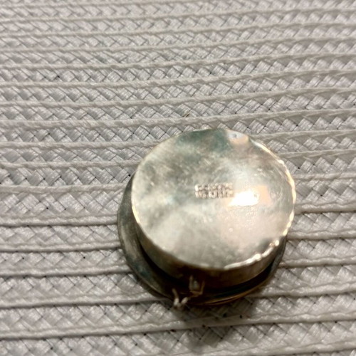 Vintage Mexican abalone pillbox