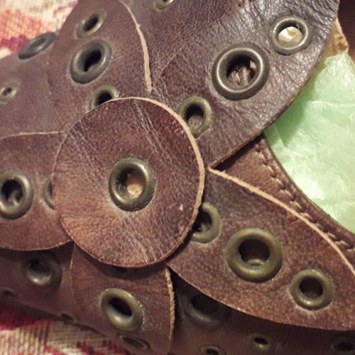 Leather branded vintage shoes size 38.5 in excellent condition