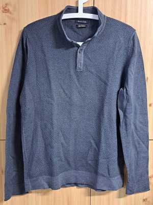 Massimo Dutti men's wool sweater gray, like new, size XL