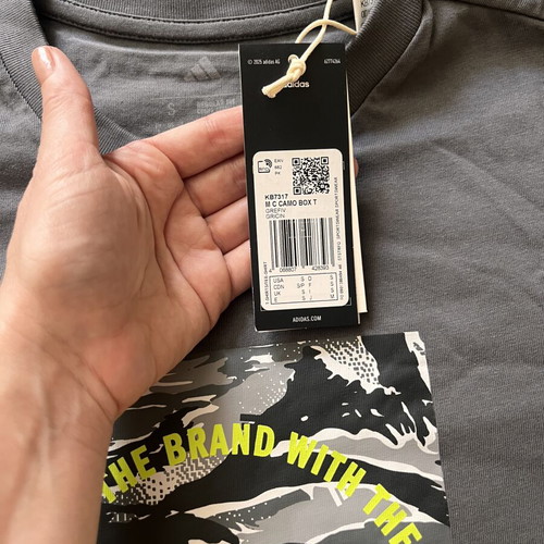 Adidas T-shirt size S brand new, grey