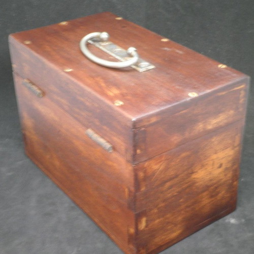 Antique R.Reiss Liebenwerda- Okular theodolite used with wooden case