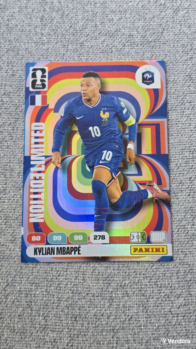 mbappe limited edition card 2023 Panini Adrenalyn XL Top Class - Unbeatable Mbappe Limited Edition Panini Card