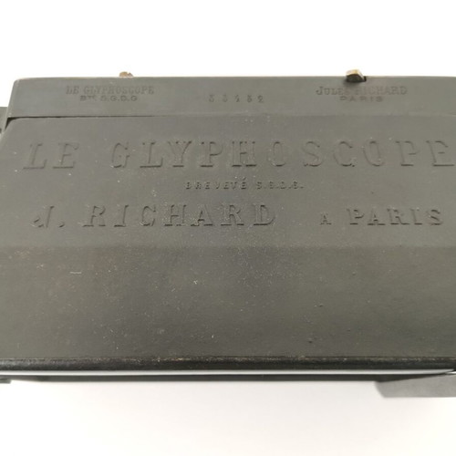 Le glyphoscope camera used, rare from 1910