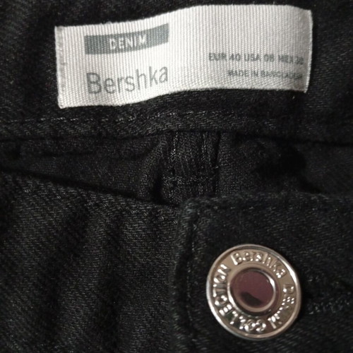 Bershka Denim Women's Pants Black Size L Like New
