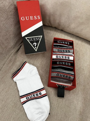 Set of 6 Guess socks, size S 38-42, multicolour