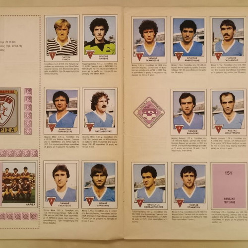 Football 83 Panini sticker album used with 431 stickers