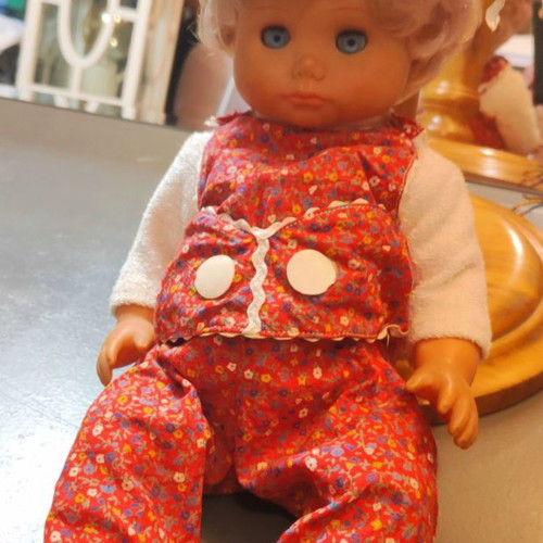 Vinyl doll 40cm used, rare collectible