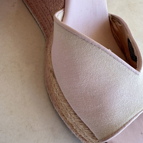 Calvin Klein Pink Wedge Sandals with CK Logo, size 41
