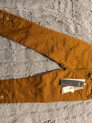 Ikks girls' pants new, yellow gold, size 104 cm for 4 years old