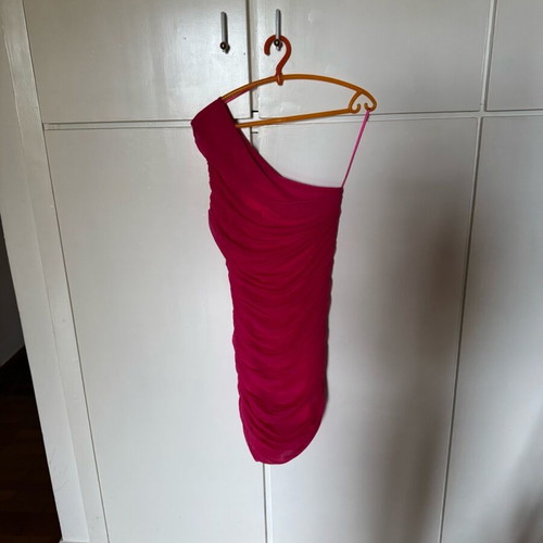 Asymmetric mini dress Zara new, pink, size Medium
