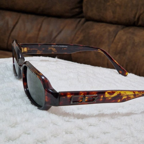 Dolce Gabbana women's sunglasses used, brown multicolor