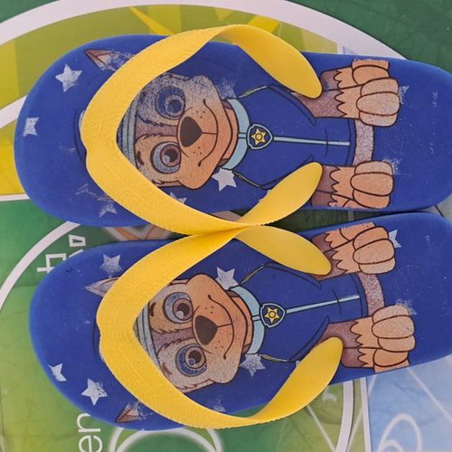 Children's sandals used, blue, 16 cm
