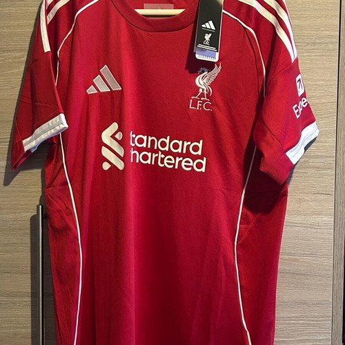 Liverpool Football Jersey Official Replica 2025-2026 Home Kit Size S
