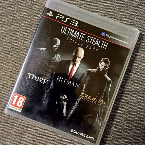 Ultimate Stealth Triple Pack PS3 used with Thief, Hitman, Deus Ex games