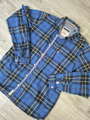 Marc O'Polo Boys' Shirt 164 cm like new, 100% cotton, blue check