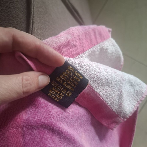 Beach towel used, large for sunbed