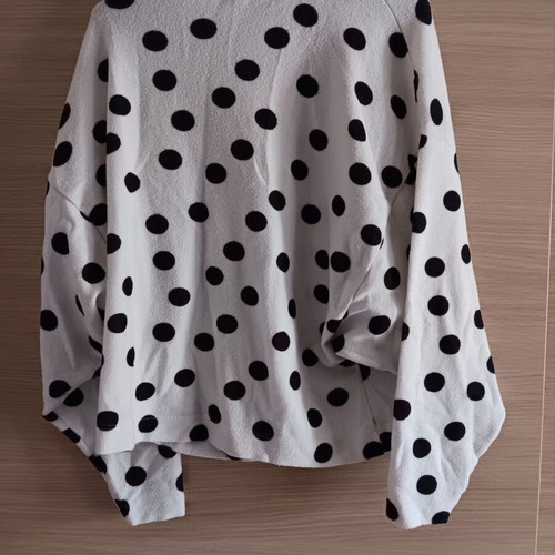 Stradivarius women's blouse used, black and white, sizes S and M