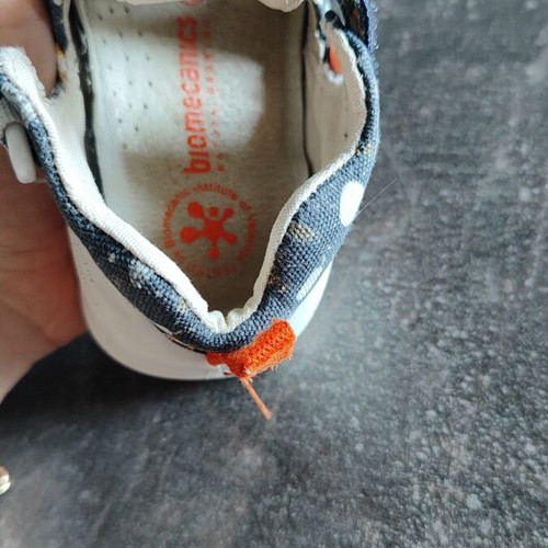 Biomecanics children's canvas sandals with universe design