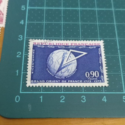 France Stamp 1973 200th Anniversary of Masonic Grand Orient Lodge like new