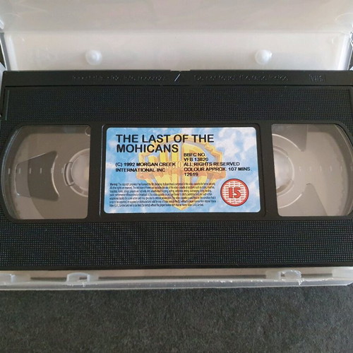 The Last of the Mohicans VHS used, adventure