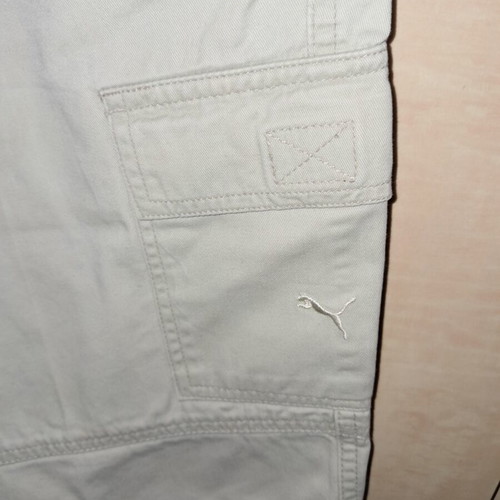 Puma bermuda shorts used, beige, 100% cotton, size M