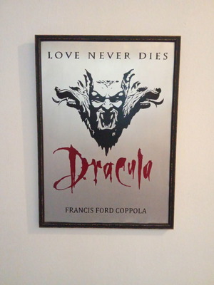 Κάδρο Stencil Art Bram Stoker's Dracula σαν καινούργιο, μεταλλικό φύλλο