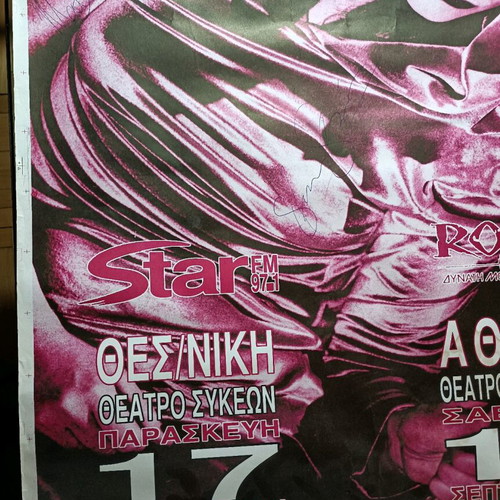 Siouxsie & The Banshees poster with autograph used