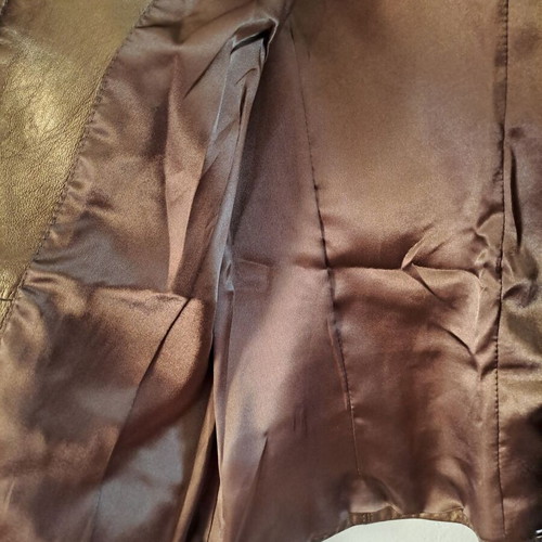 Leather jacket like new, gold bronze, size M