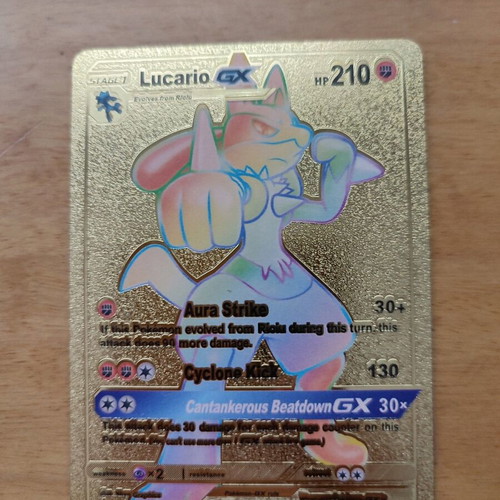 Pokémon Lucario GX card