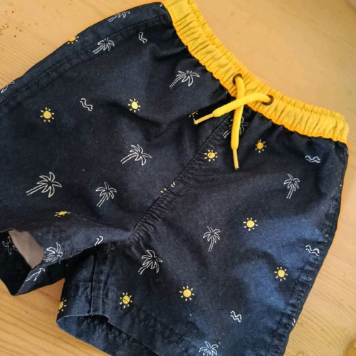 Swimsuit for toddler boy like new, blue and yellow, 18 months
