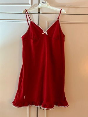 Νυχτικό τιράντα Ralph Lauren L κόκκινο 100% cotton σε άριστη κατάσταση