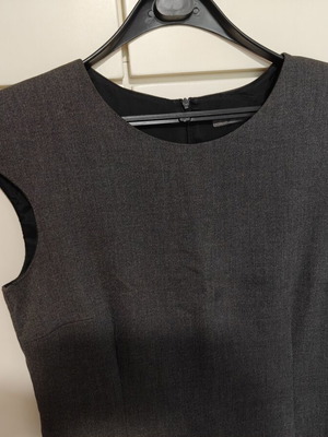 Zara Basic Dress Large Gray like new, viscose